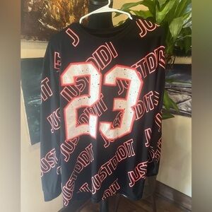 Launder “Just Did It” #23 long sleeve in EUC